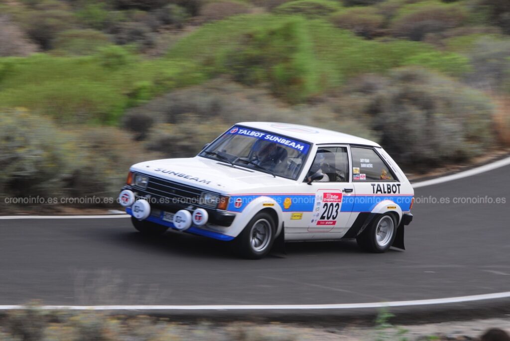 Santi Verano Talbot Lotus en el Rallye Isla de Tenerife
