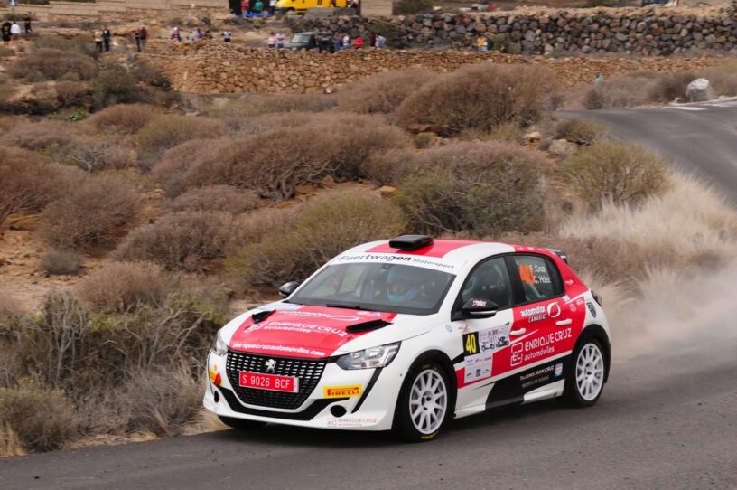 Peugeot 208 Rally 4 en el Rallye Isla Tenerife cronoinfo.es