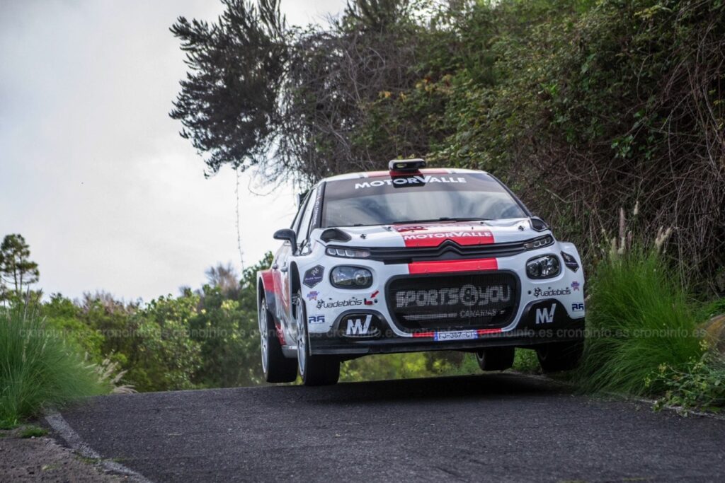 Sergio Fuentes Rallye Isla Tenerife 2022 Citroën C3 Rally2