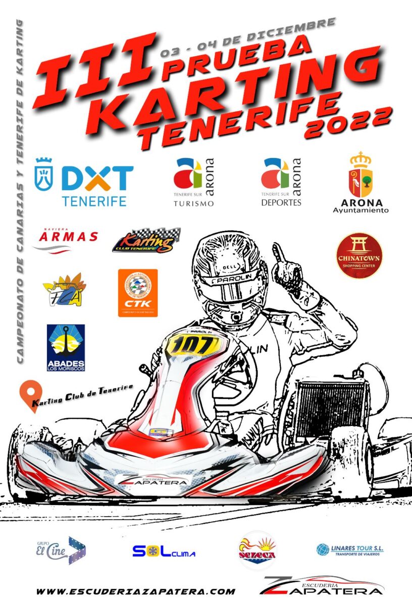 Cartel Karting Tenerife