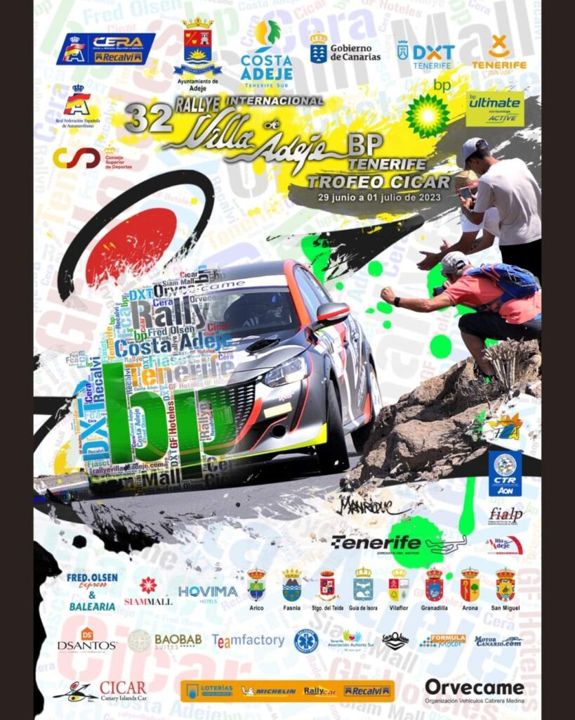 Cartel Rallye Villa de Adeje 2023