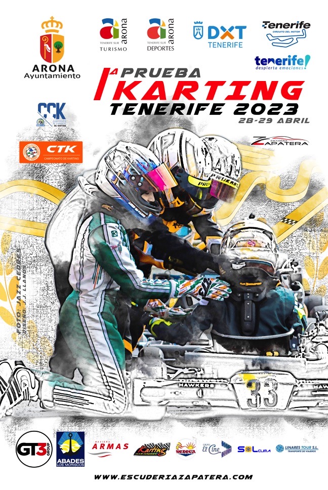 Cartel I Prueba Karting Tenerife 2023