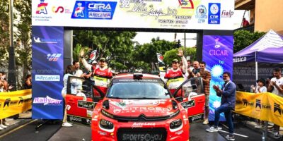 Miguel Suárez llegada Rallye Villa de Adeje 2023
