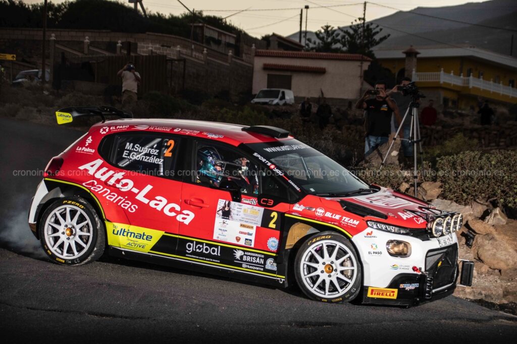 MIGUEL SUÁREZ RALLYE ISLA TENERIFE 2023 CITROEN C3 RALLY2