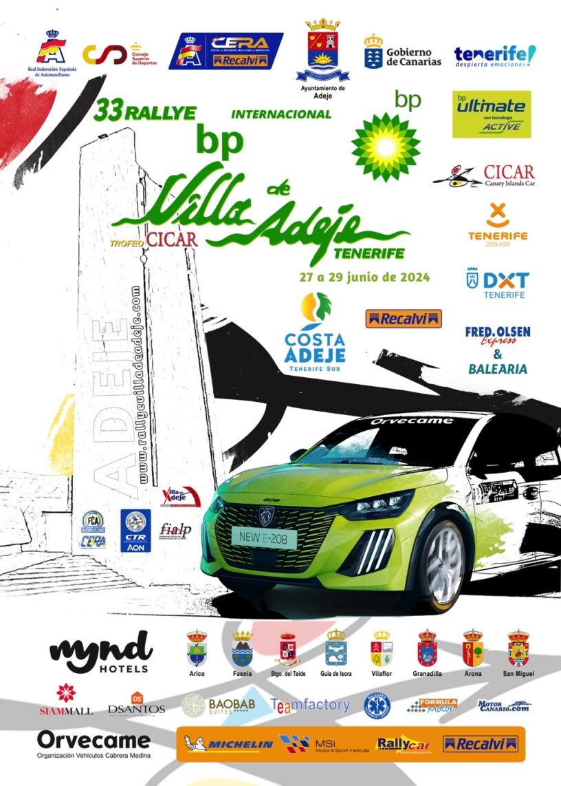 CARTEL RALLYE VILLA DE ADEJE 2024